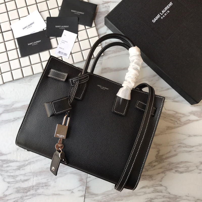 saint laurent saint laurent new sac de jour large Di*m*nd white line organ bag collection handbag black