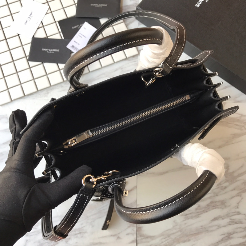 saint laurent saint laurent new sac de jour large Di*m*nd white line organ bag collection handbag black