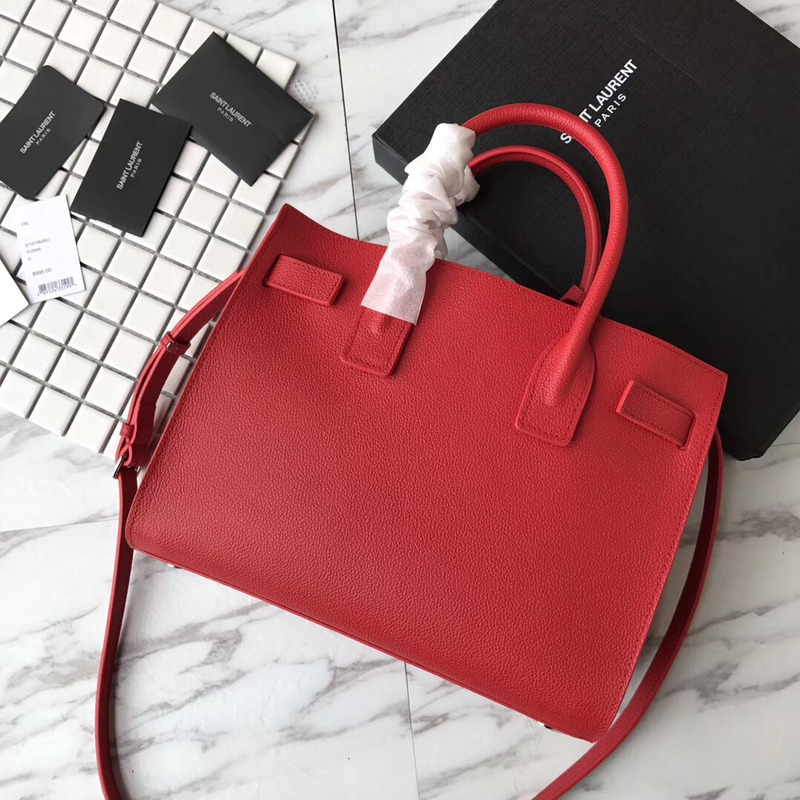 Saint Laurent lassic SAC DE JOUR bag Red
