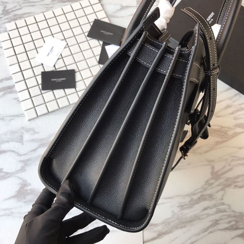 saint laurent new sac de jour large Di*m*nd white line organ bag collection handbag black