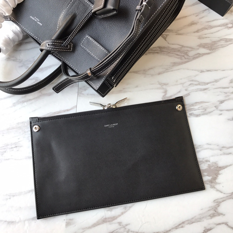 saint laurent new sac de jour large Di*m*nd white line organ bag collection handbag black