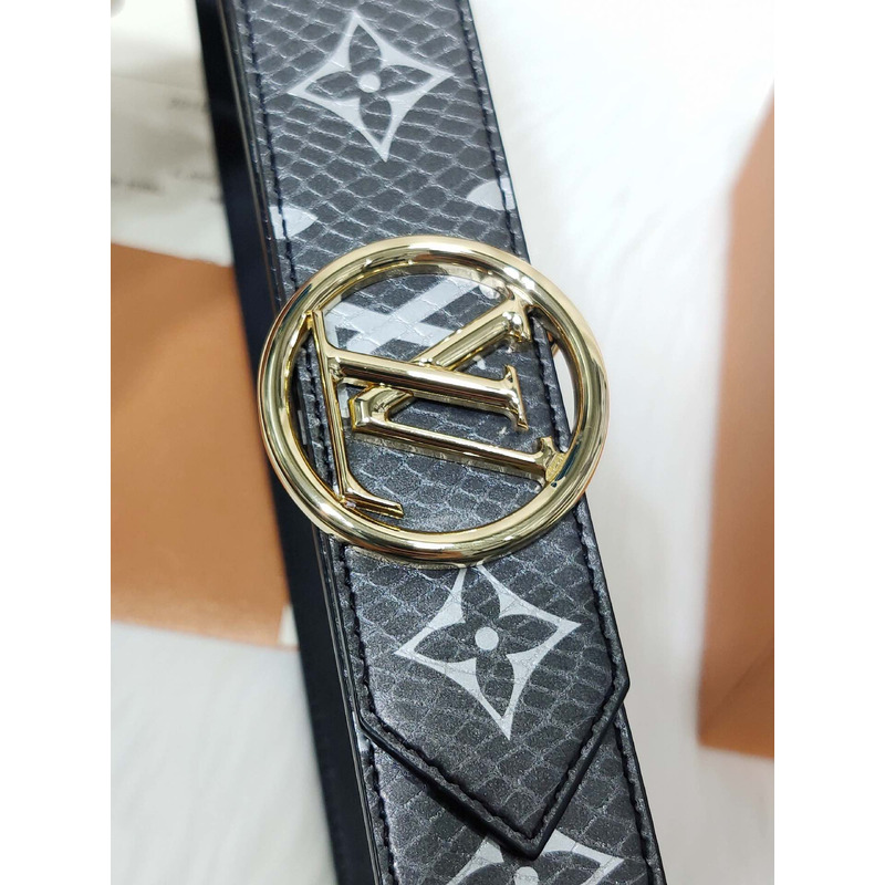 l**is V*t*n gold-tone circle 35mm belt silver