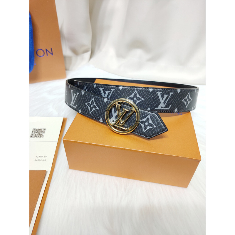 l**is V*t*n gold-tone circle 35mm belt silver