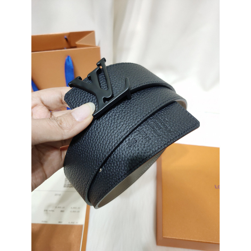 l**is V*t*n black leather black lv