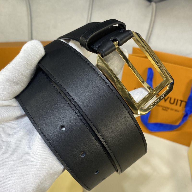 l**is V*t*n black leather gold metal