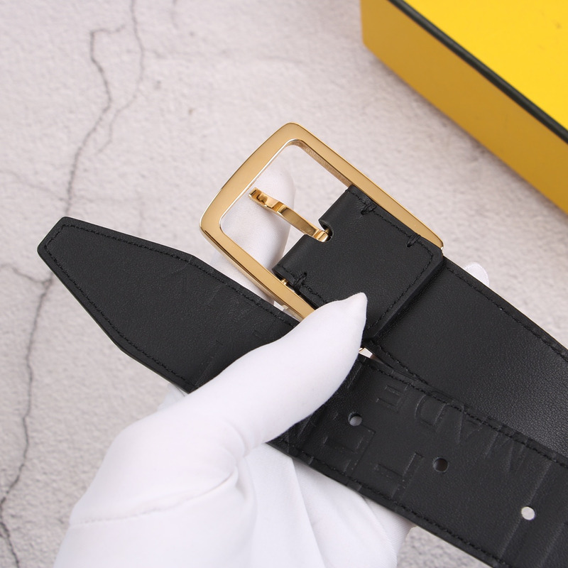 F**di  gold logo belt