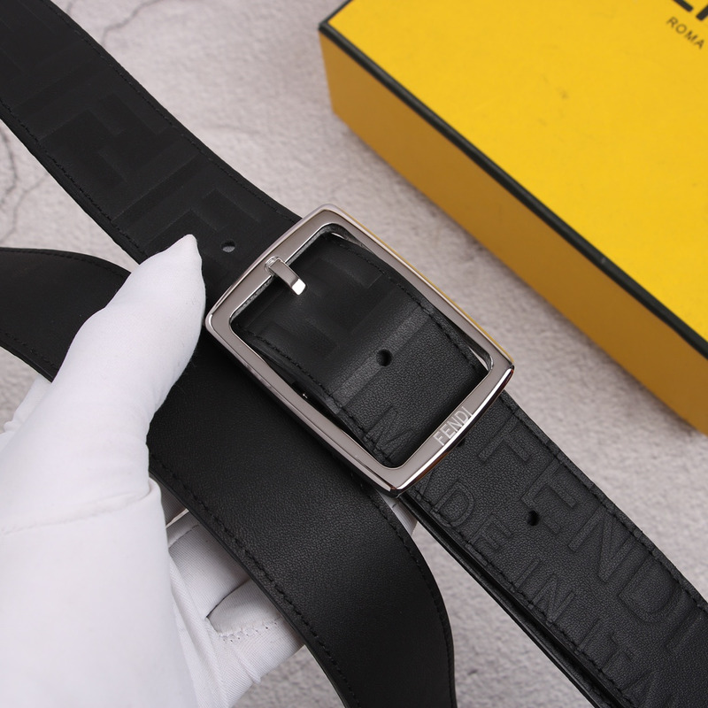 F**di  silver logo belt