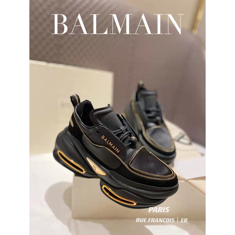 Balmain B-Bold Low-Top Sneaker Black