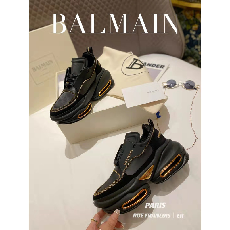 Balmain B-Bold Low-Top Sneaker Black