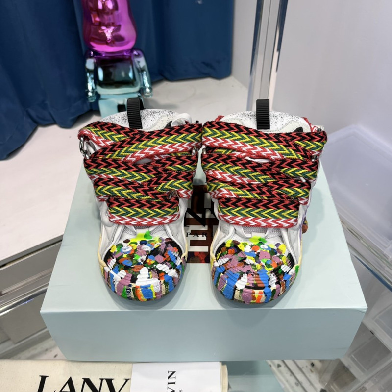 Lanvin x gallery dept curb sneakers in White