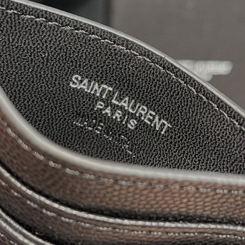 Saint Laurent Monogram Black Metal Card Hold Black