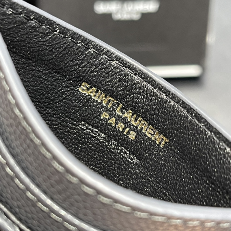 Saint Laurent Monogram Card Hold Grey