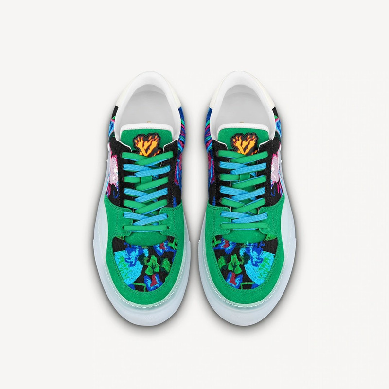 l**is V*t*n ollie richelieu trainers green