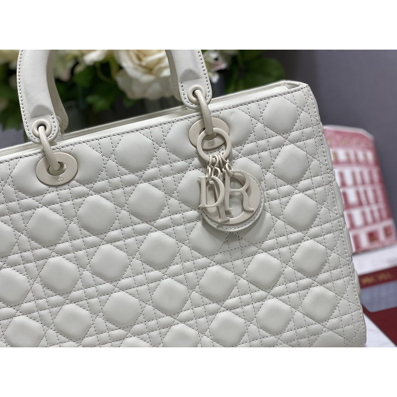 D*or large lady D*or bag latte