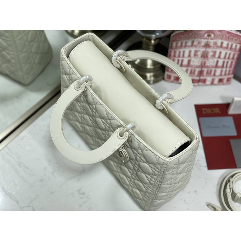 D*or large lady D*or bag latte