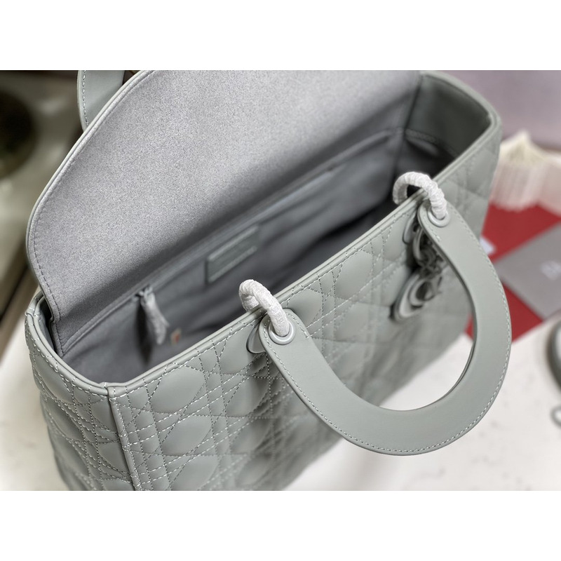 D*or large lady D*or bag gray