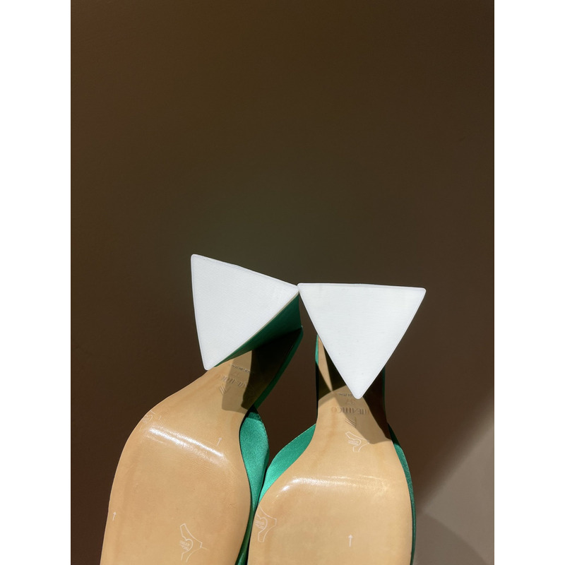 TheAttico Devon satin sandals  Green