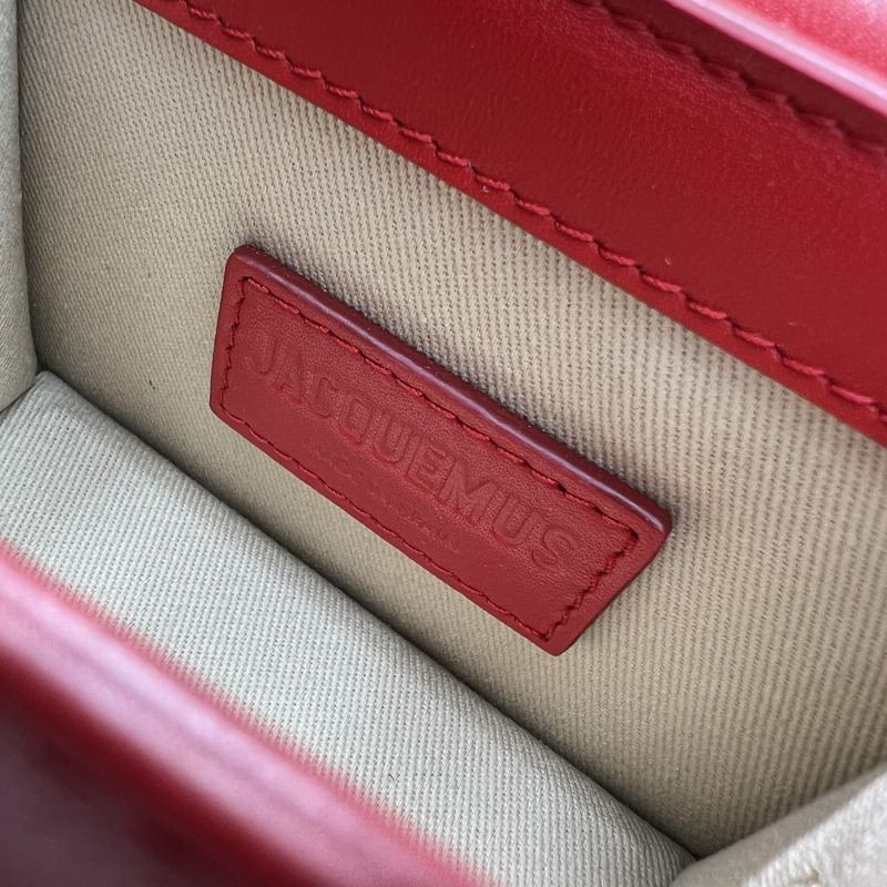 JACQUEMUS Le Chiquito Leather Bag Red