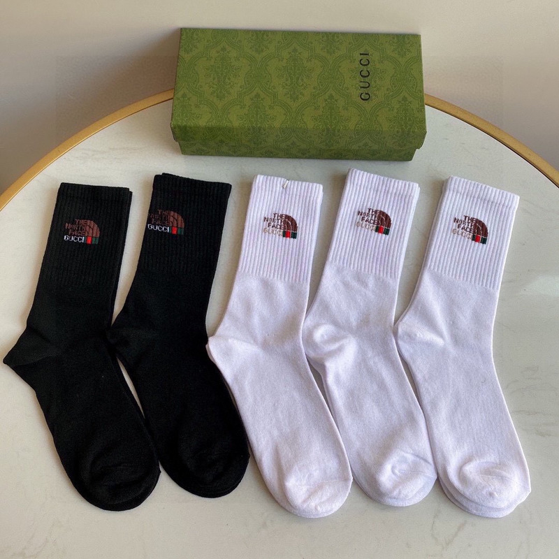 g*u*i x the n0*h F**e cotton crew socks (5-pair)