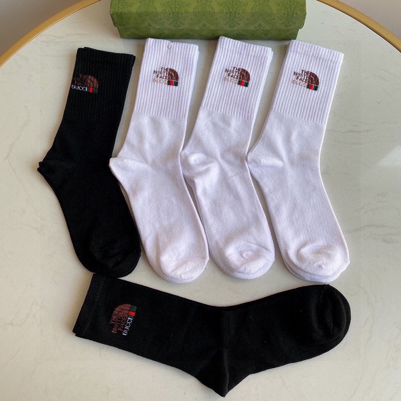 g*u*i x the n0*h F**e cotton crew socks (5-pair)
