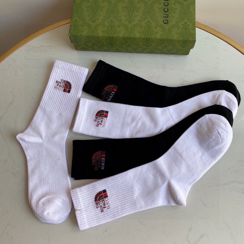 g*u*i x the n0*h F**e cotton crew socks (5-pair)