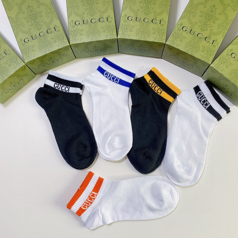 G*u*i logo cotton socks (4-pair)