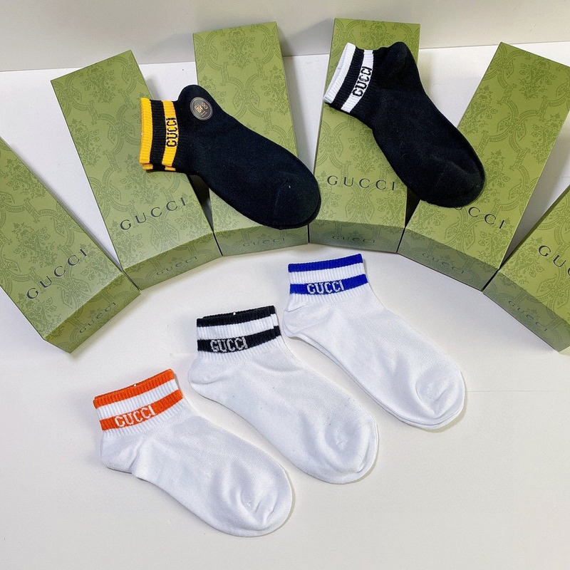G*u*i logo cotton socks (4-pair)