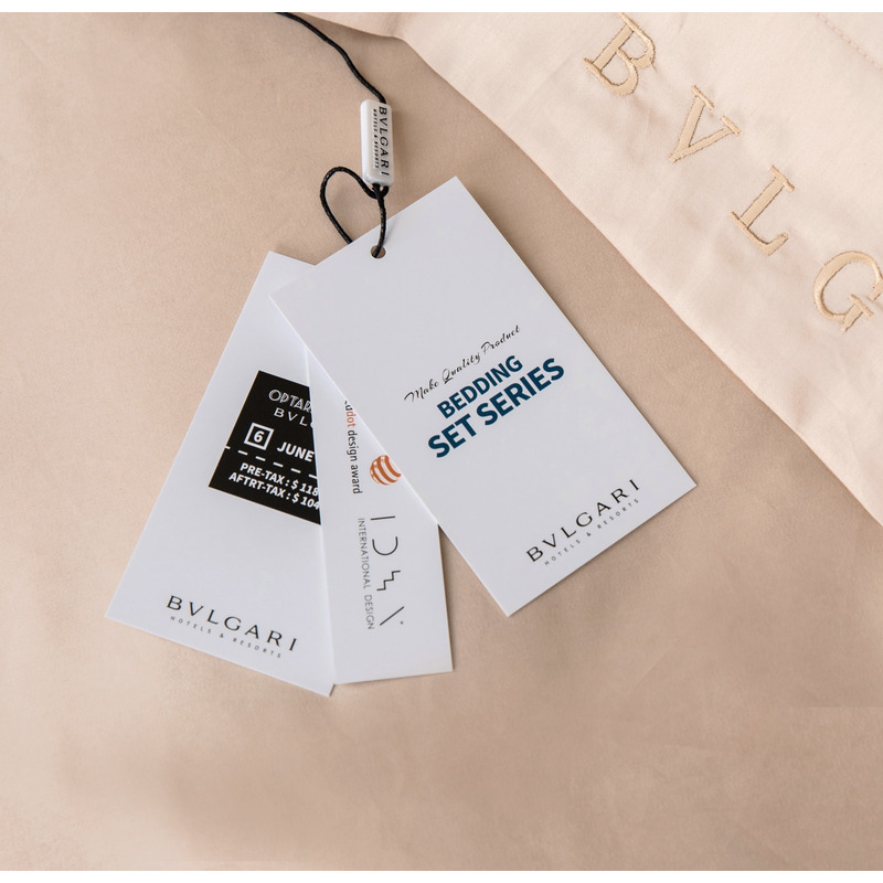 B*l*ai embroidered logo four piece bedding set