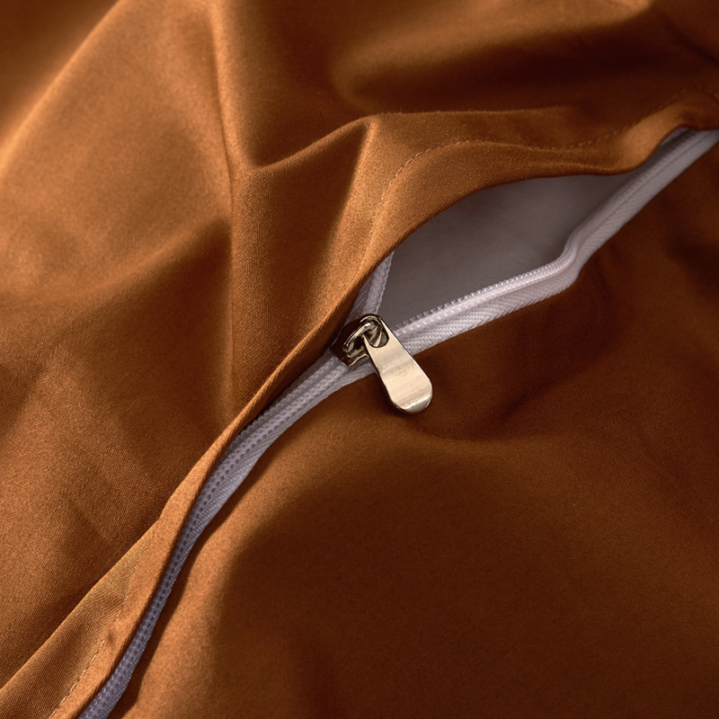 H**mes four piece bed suit bedding brown