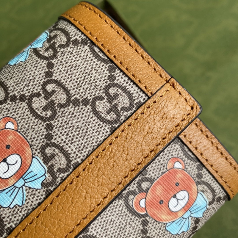 G*u*i x kai gg continental wallet camel/ebony