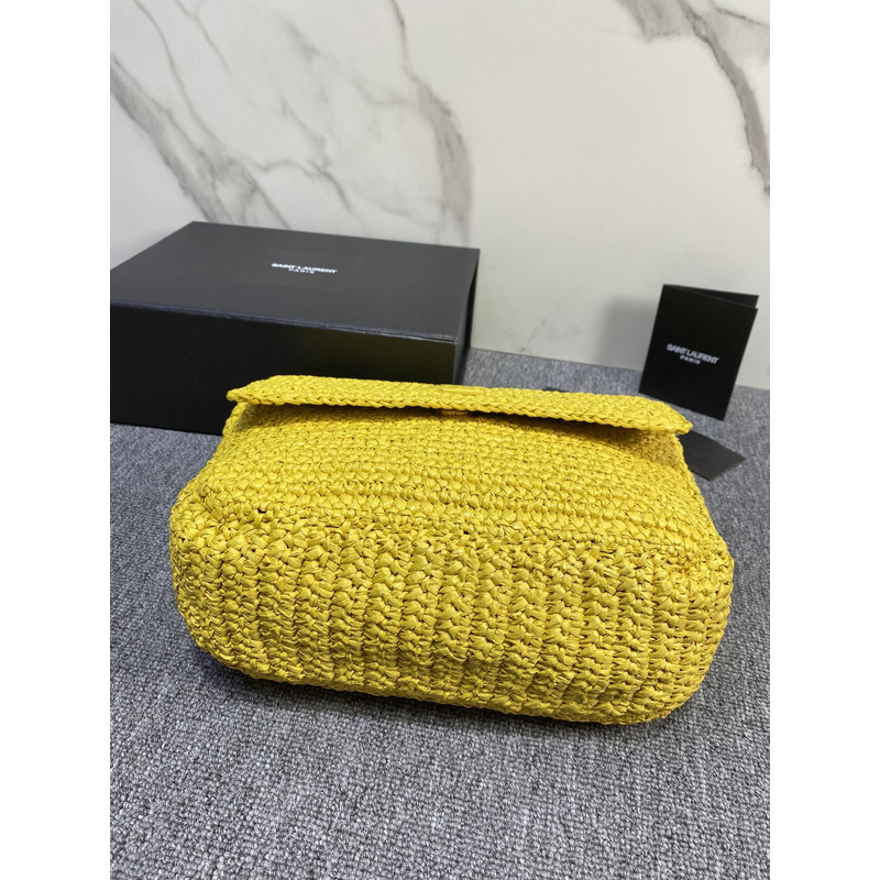 Saint Laurent Jamie Carré Rive Gauche Shoulder Bag Yellow