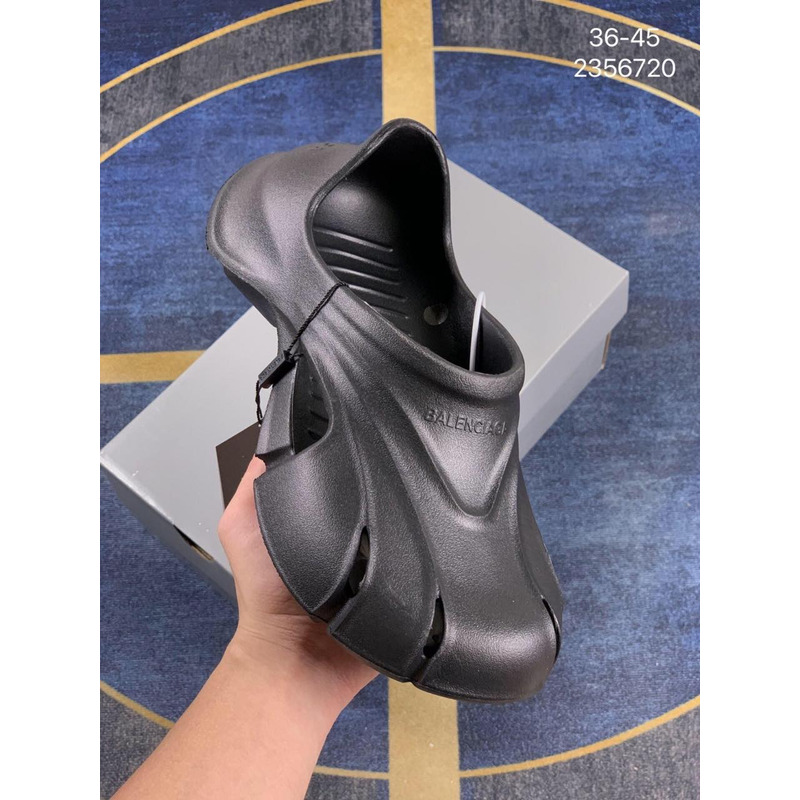 ba*len*cia*ga x Cr*0*s slip-on sandals black