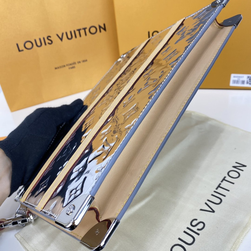 l**is V*t*n trunk pouch monogram mirror coated canvas