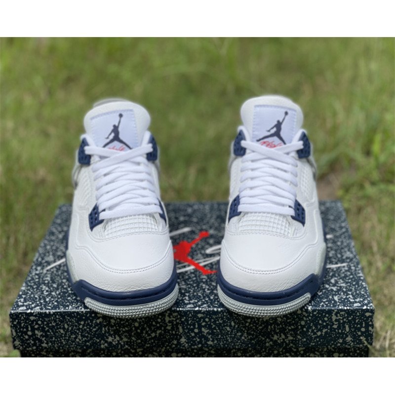 Jordan 4 Retro White Midnight Navy