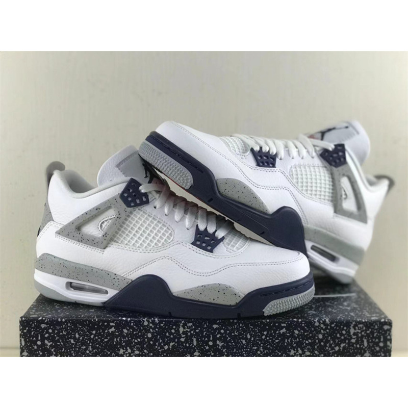 Jordan 4 Retro White Midnight Navy