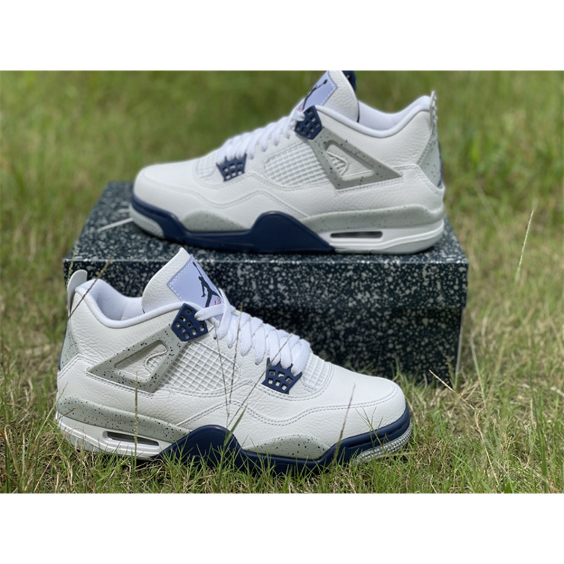 Jordan 4 Retro White Midnight Navy