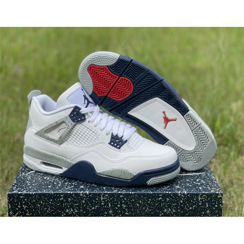 Jordan 4 Retro White Midnight Navy