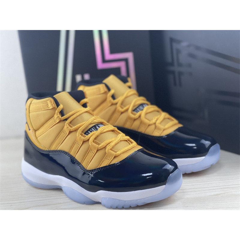 Jordan 11 Retro Black Yellow