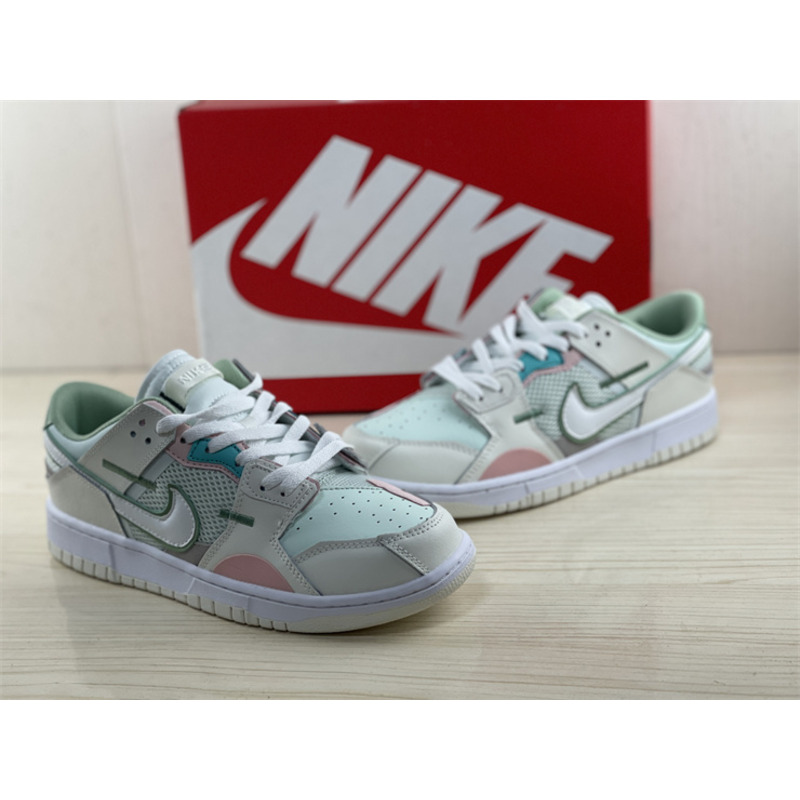 Nike Dunk Low Scrap SE “Grey Haze Oil Green” (W)(2022) DM0802-001