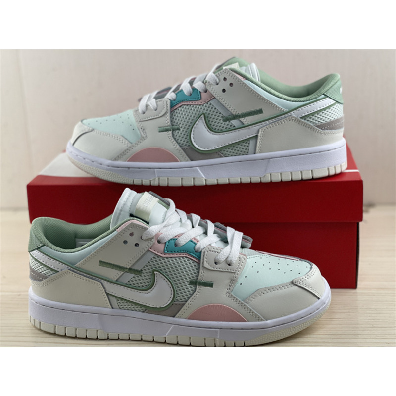 Nike Dunk Low Scrap SE “Grey Haze Oil Green” (W)(2022) DM0802-001