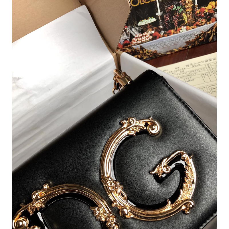 Dolce & Gabbana Nappa leather DG Girls Shoulder Bag Black