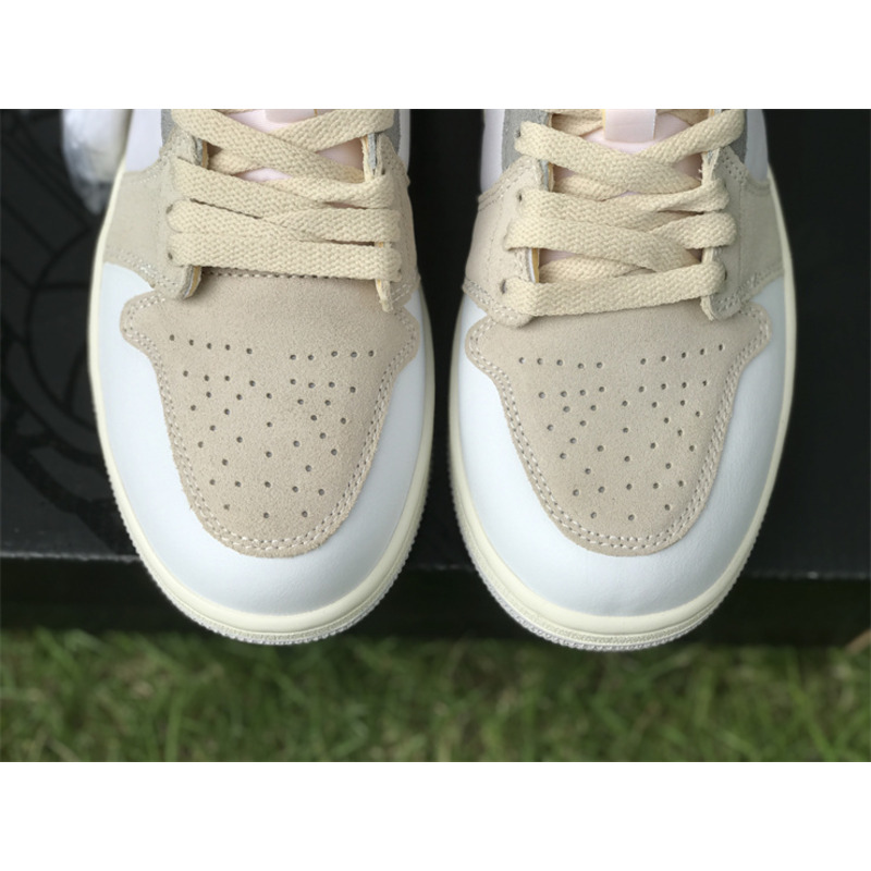 Air Jodan 1 Mid Craft Inside Out White Grey