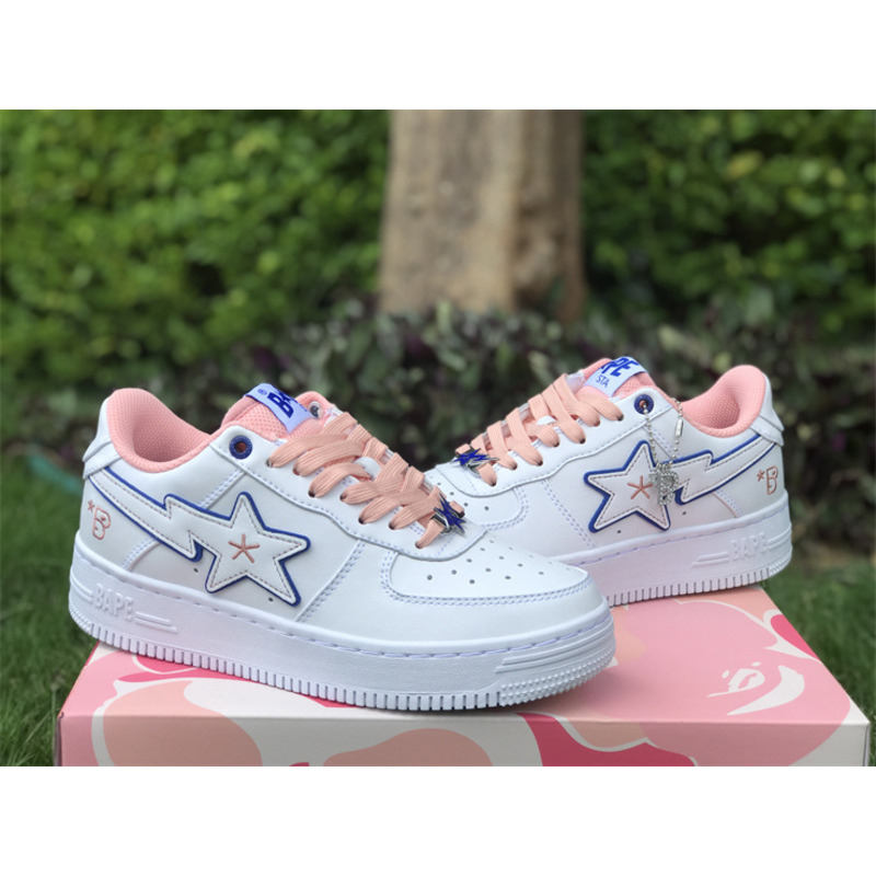 A Bathing Ape Bape Sta Bapy White Pink