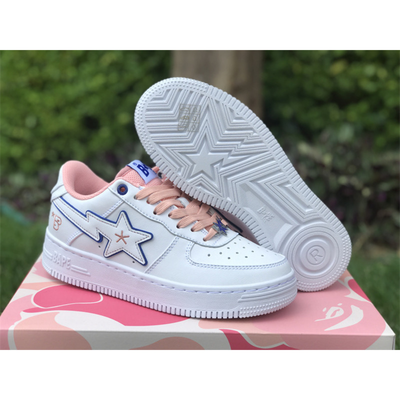 A Bathing Ape Bape Sta Bapy White Pink