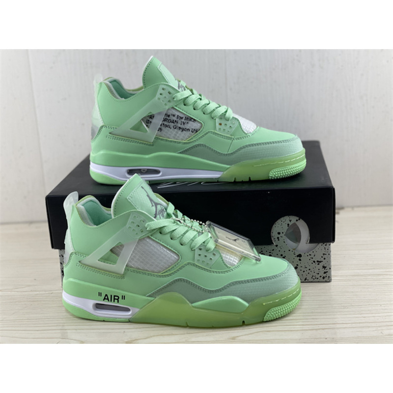 Jordan 4 Retro Sail Sneakers Green