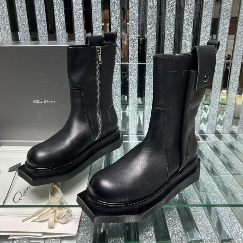 Rick Owens Pull On Fogpocket Cyclops Boots