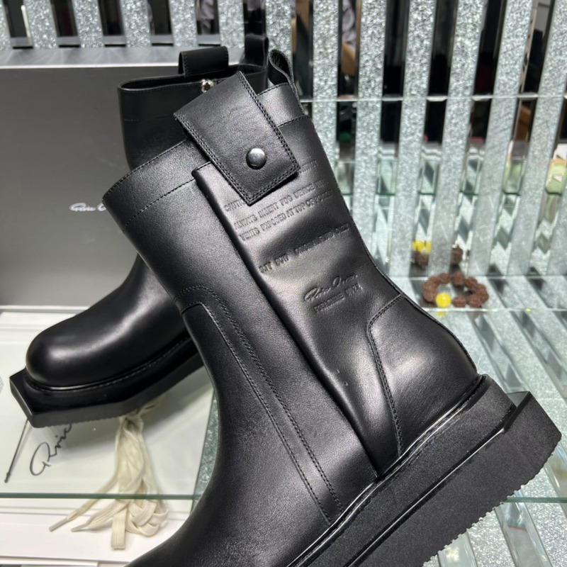 Rick Owens Pull On Fogpocket Cyclops Boots