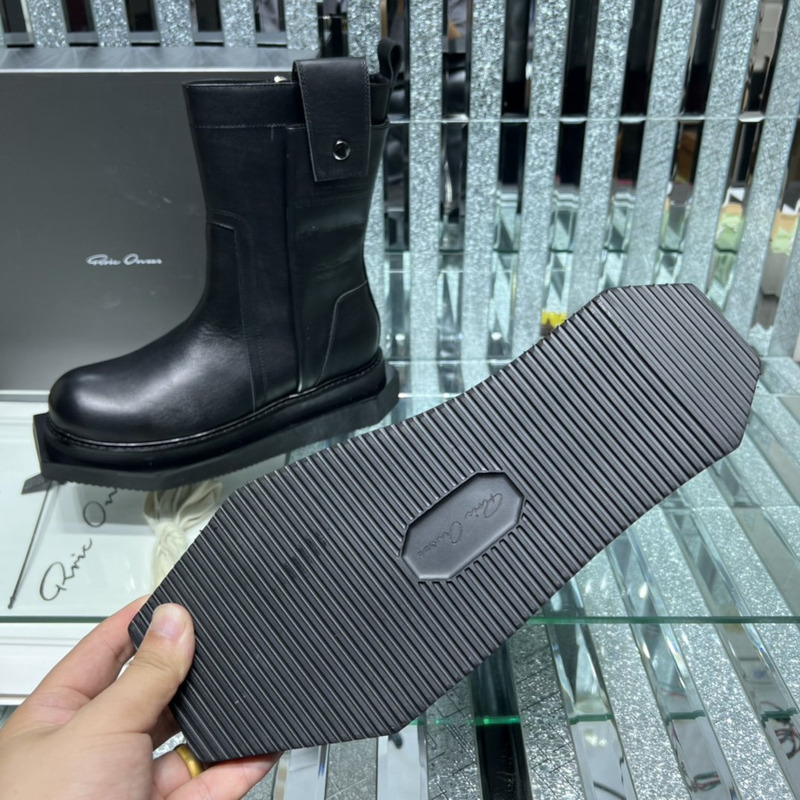 Rick Owens Pull On Fogpocket Cyclops Boots