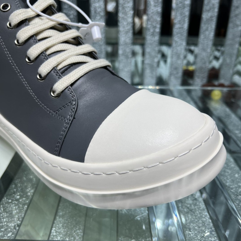 Rick Owens Classic Low Sneakers Grey-blue