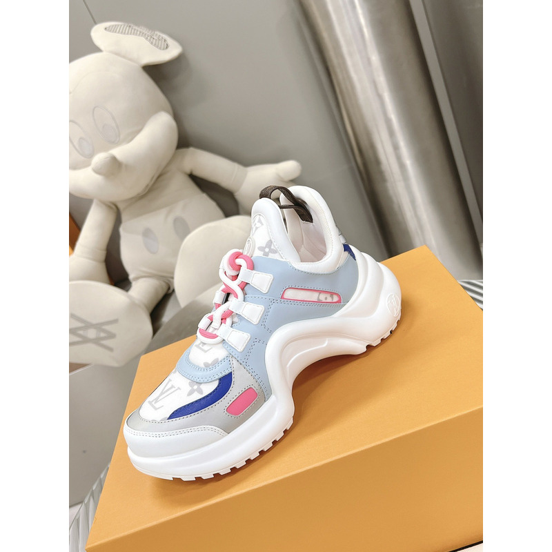 l**is V*t*n lv archlight trainers white grey monogram